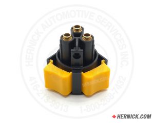 Compact pneumatic control valve with multiple air ports and threaded fittings