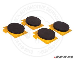 Rotary Lift 1" Extended Height Padded Adapter kit W/ Rack - 4 Adapters (FJ6190YL)