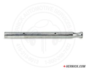 metal arm restraint shaft measuring 7-13/16 inches overall length for compatible Hofmann EELR731A, John Bean EELR532A and Quality Lifts Q10 automotive lifts.