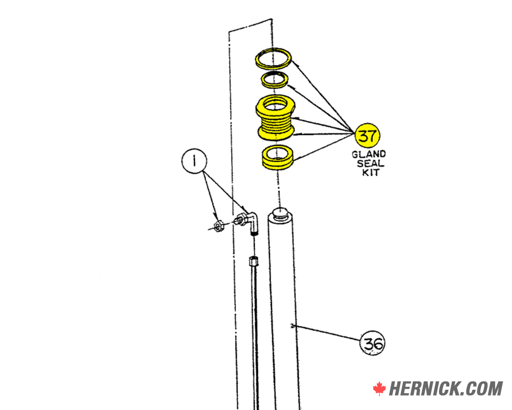 Seal Kit for Hydraulic Cylinder Gland (0-0206) - Image 3