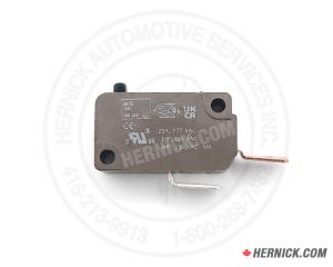 Compact CLDLH-012 230V electrical microswitch with connection terminals and mechanical actuator.