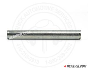 Long steel 3W-03-10 symmetric sheave pin measuring 20mm in outside diameter.