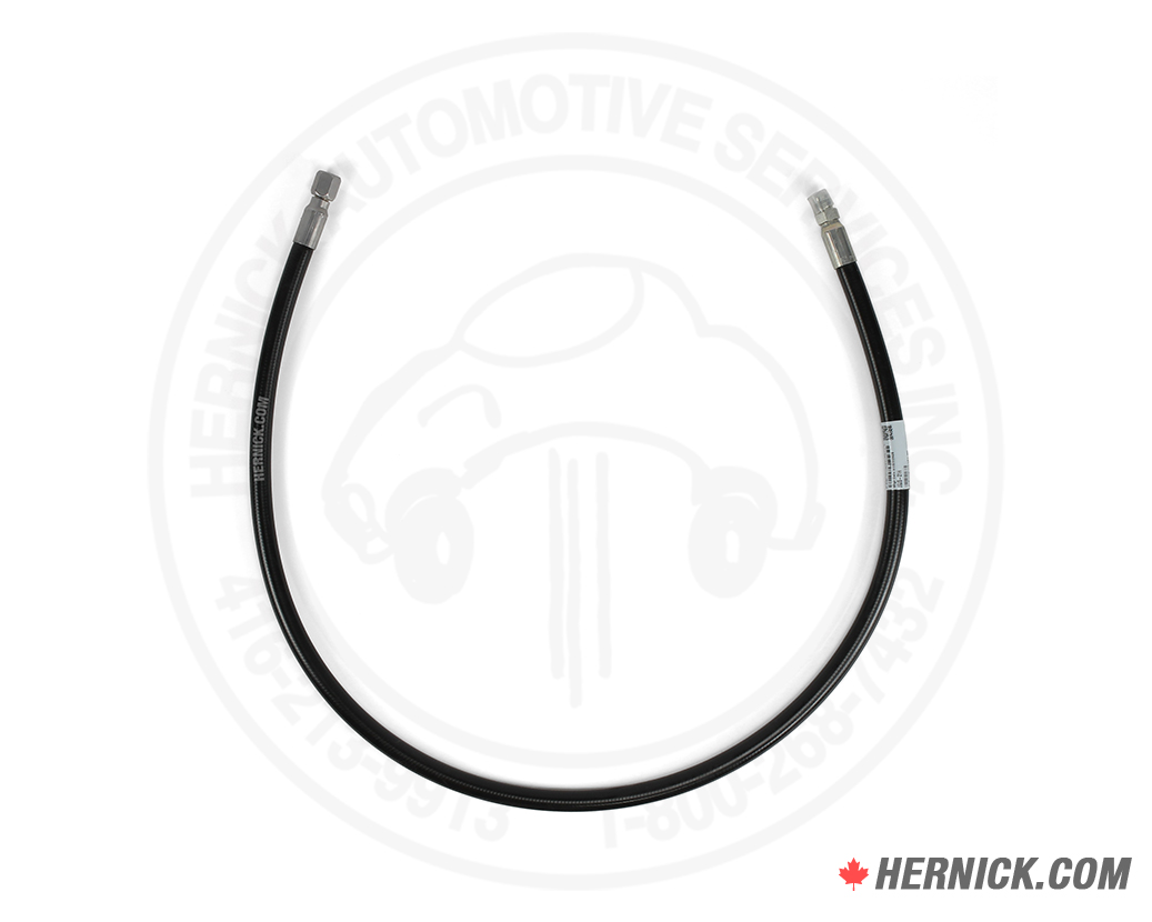 Black reinforced JSJ5-21H hydraulic extension hose measuring 48 inches long.