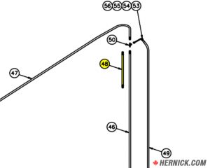 Column Ext Hose Assy (1 Ft) for Challenger Lift (12539-012)