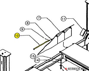 Weldment, Ramp Pin, 18K for Challenger Lift (2-1381)