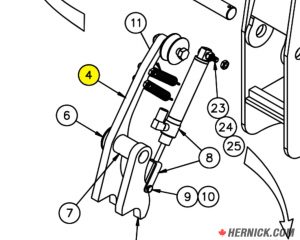 Slack Lock Pawl Ass'Y (4015) for Challenger Lift (40447)