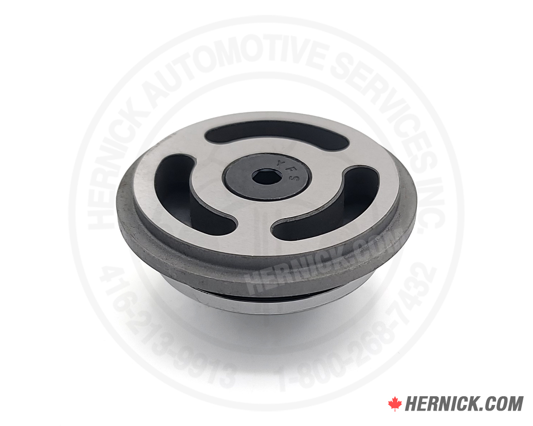 Metal low-pressure discharge valve assembly designed for a 335TV reciprocating air compressor pump.