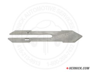 Single silver coloured replacement clamp board cover designed to fit the clamping assembly on a Corghi A9824 tire changer.