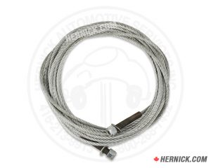 Coiled heavy-duty WHIP ALIF-215-097 balance cable with threaded end fittings and included lock nuts.
