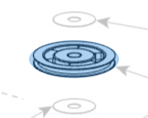 Sheave Assembly (OEM) for Rotary Lift ARO22 4-Post (S130211) highlighted in an interactive parts breakdown