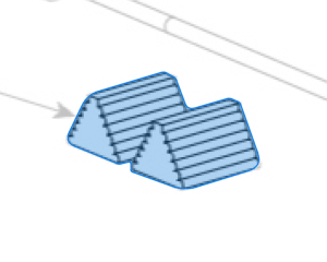 Wheel Chock (FC337) highlighted in an interactive parts breakdown