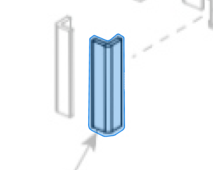 Wider Slider Shim, For SPO15/18 (FJ7821-12) highlighted in an interactive parts breakdown