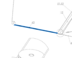 1/2" Cable B 422" For CR14 (H4P-5002-4) highlighted in an interactive parts breakdown