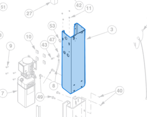 Col Extension EH4 (N474BL) highlighted in an interactive parts breakdown