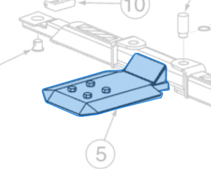 Yoke Assy SL210 (T120221BL) highlighted in an interactive parts breakdown