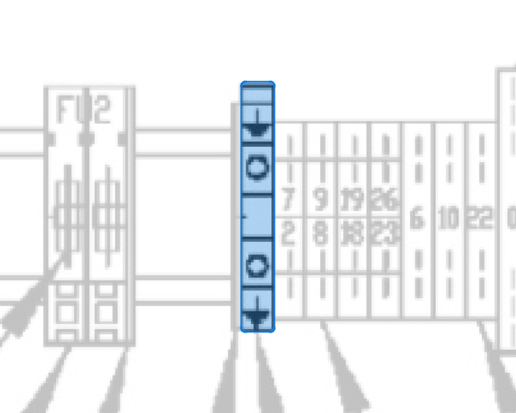Yellow Green 4 Sq. Mm Terminal (VS510150) highlighted in an interactive parts breakdown