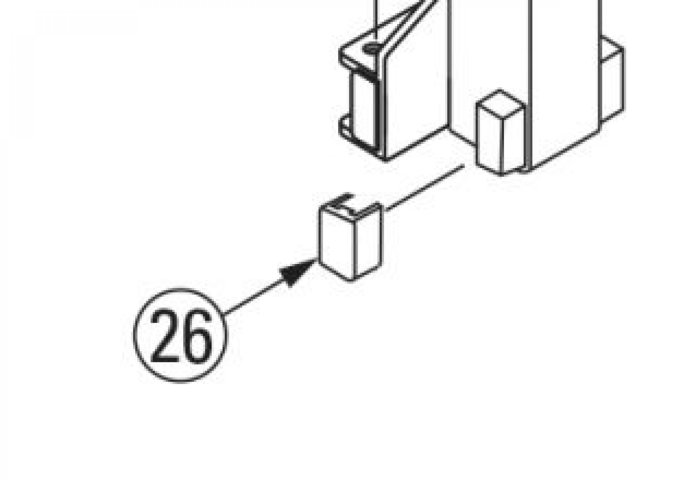 Highlighted location of this part in an interactive parts breakdown
