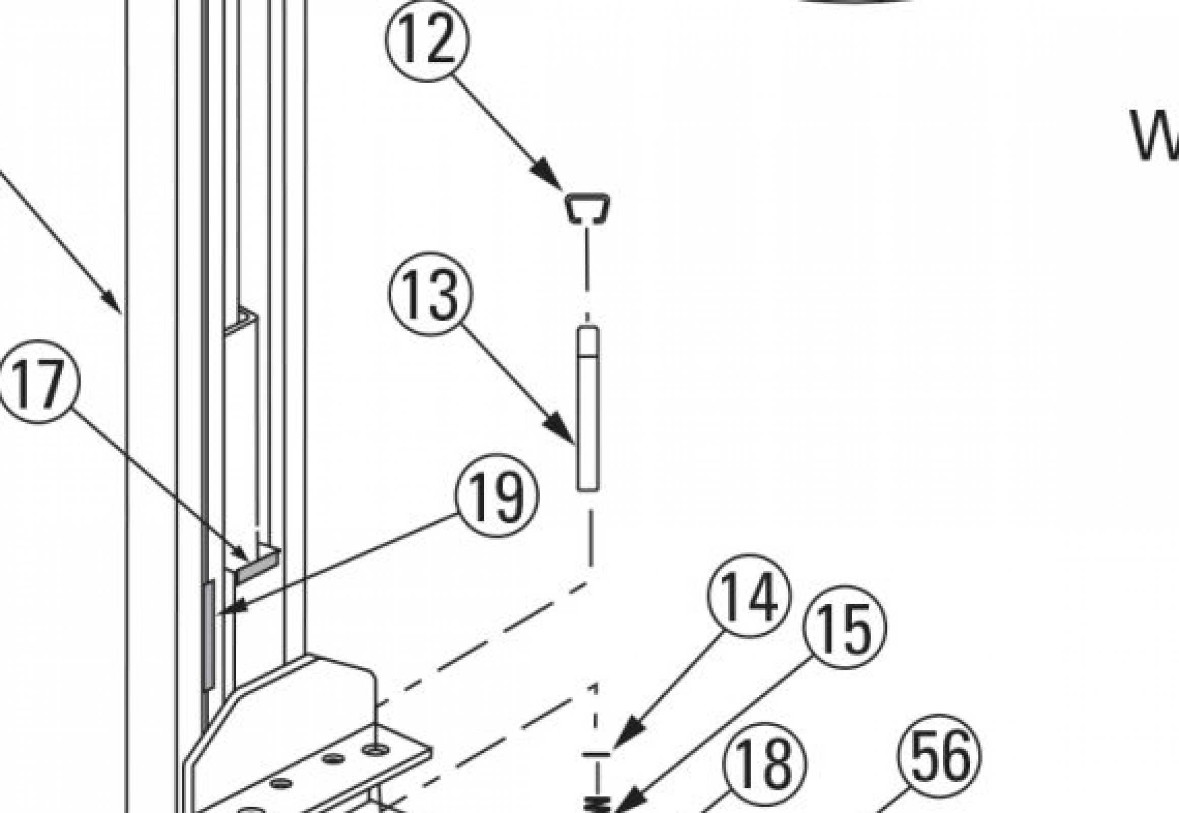 Highlighted location of this part in an interactive parts breakdown