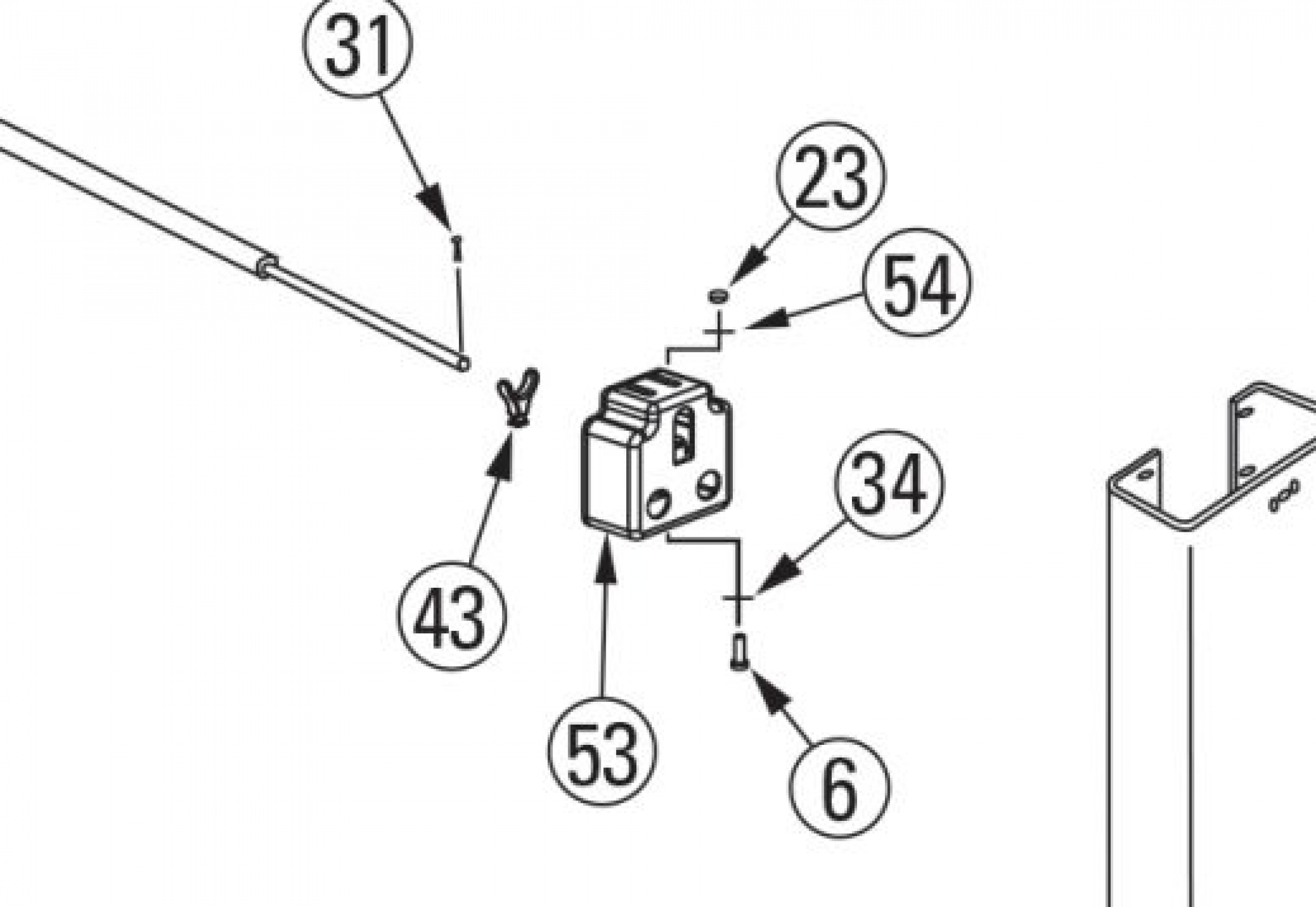 Highlighted location of this part in an interactive parts breakdown