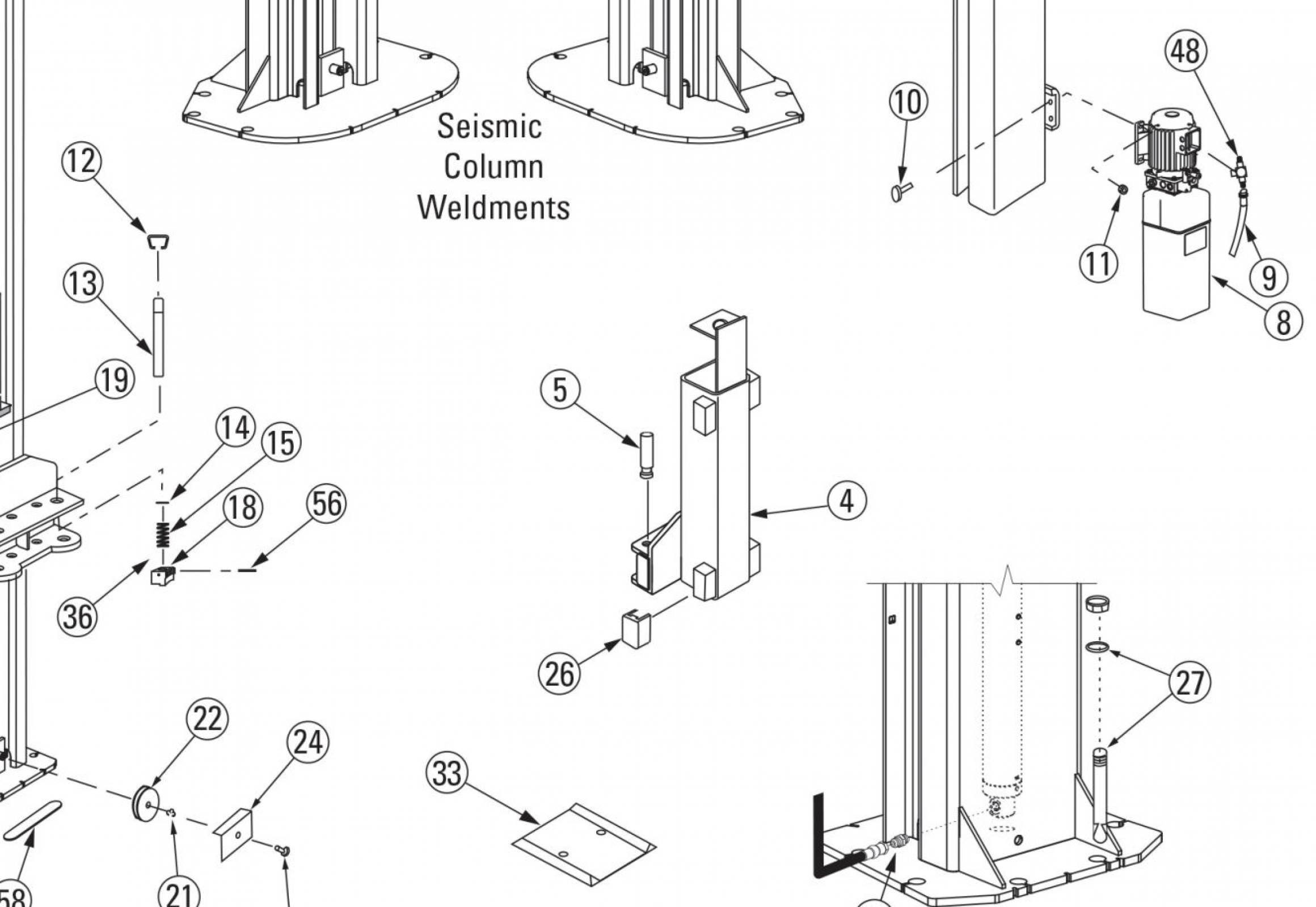 Highlighted location of this part in an interactive parts breakdown