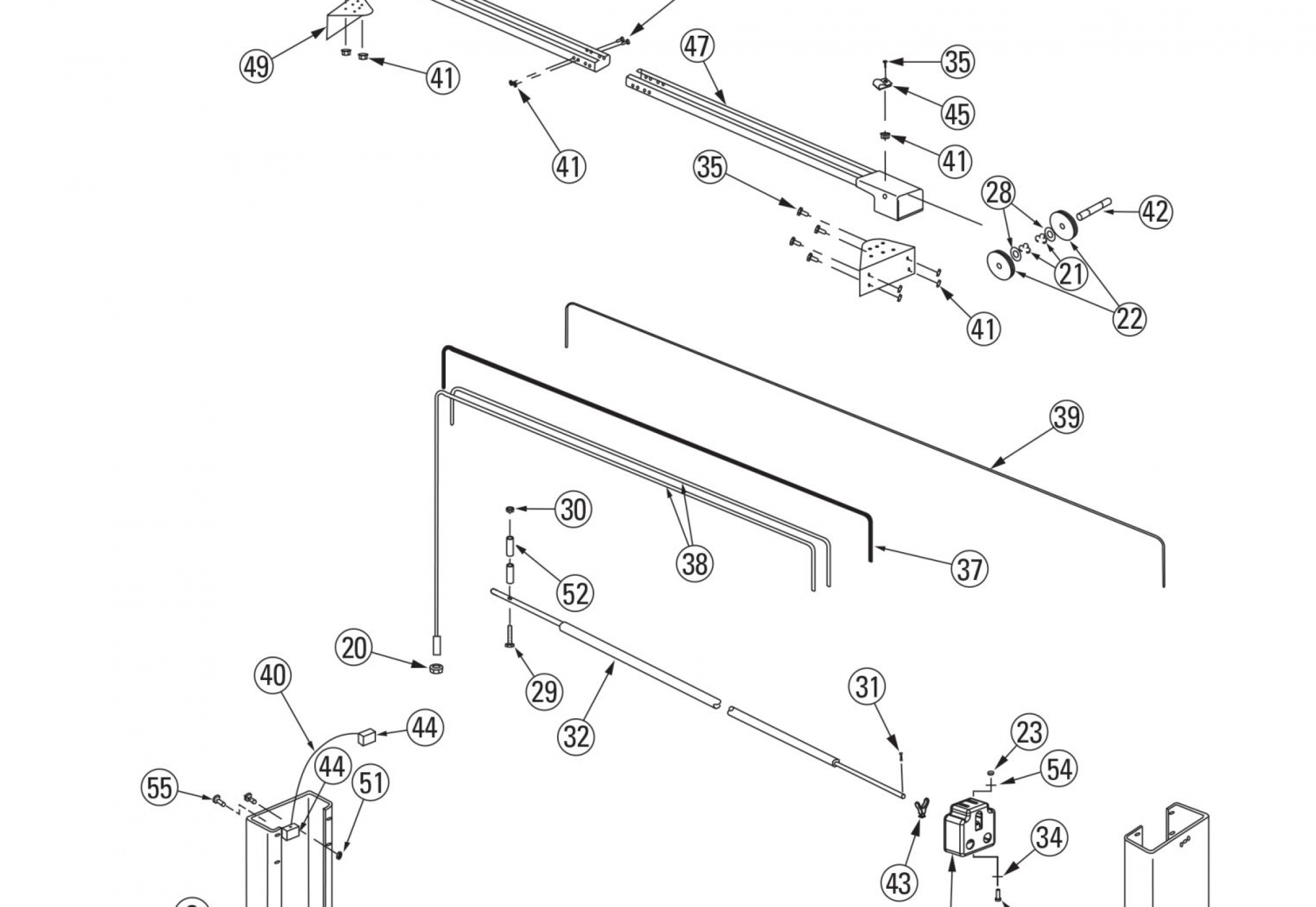 Highlighted location of this part in the SPOA10-AV 2000 Series  - Main Breakdown breakdown
