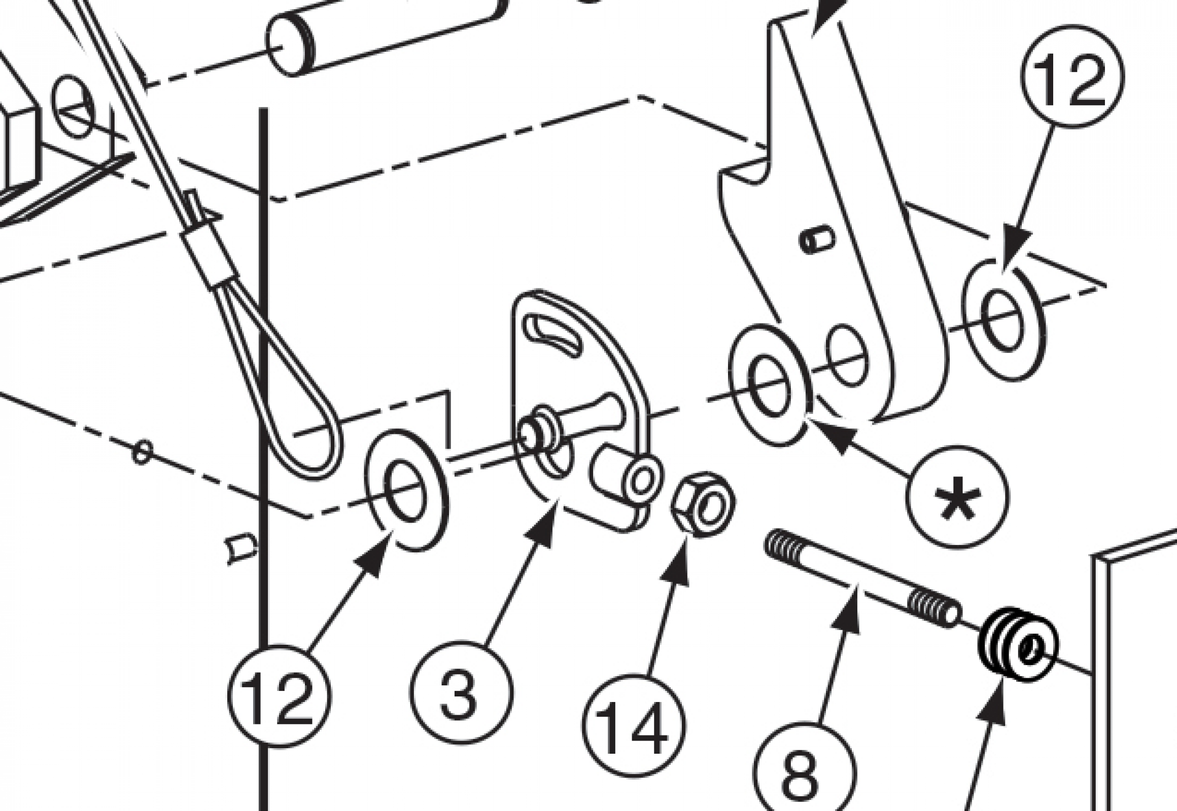 Highlighted location of this part in an interactive parts breakdown