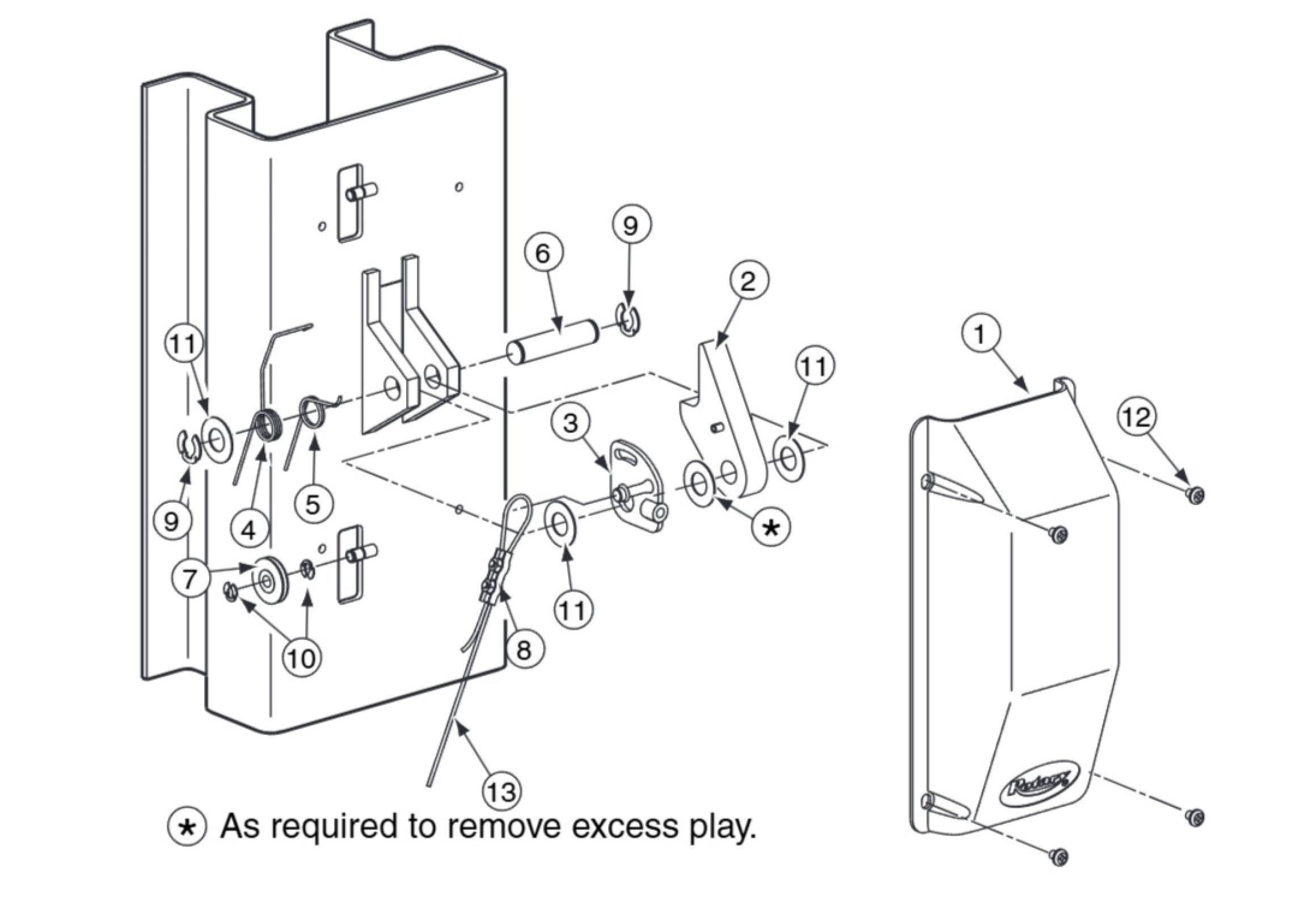 Highlighted location of this part in an interactive parts breakdown