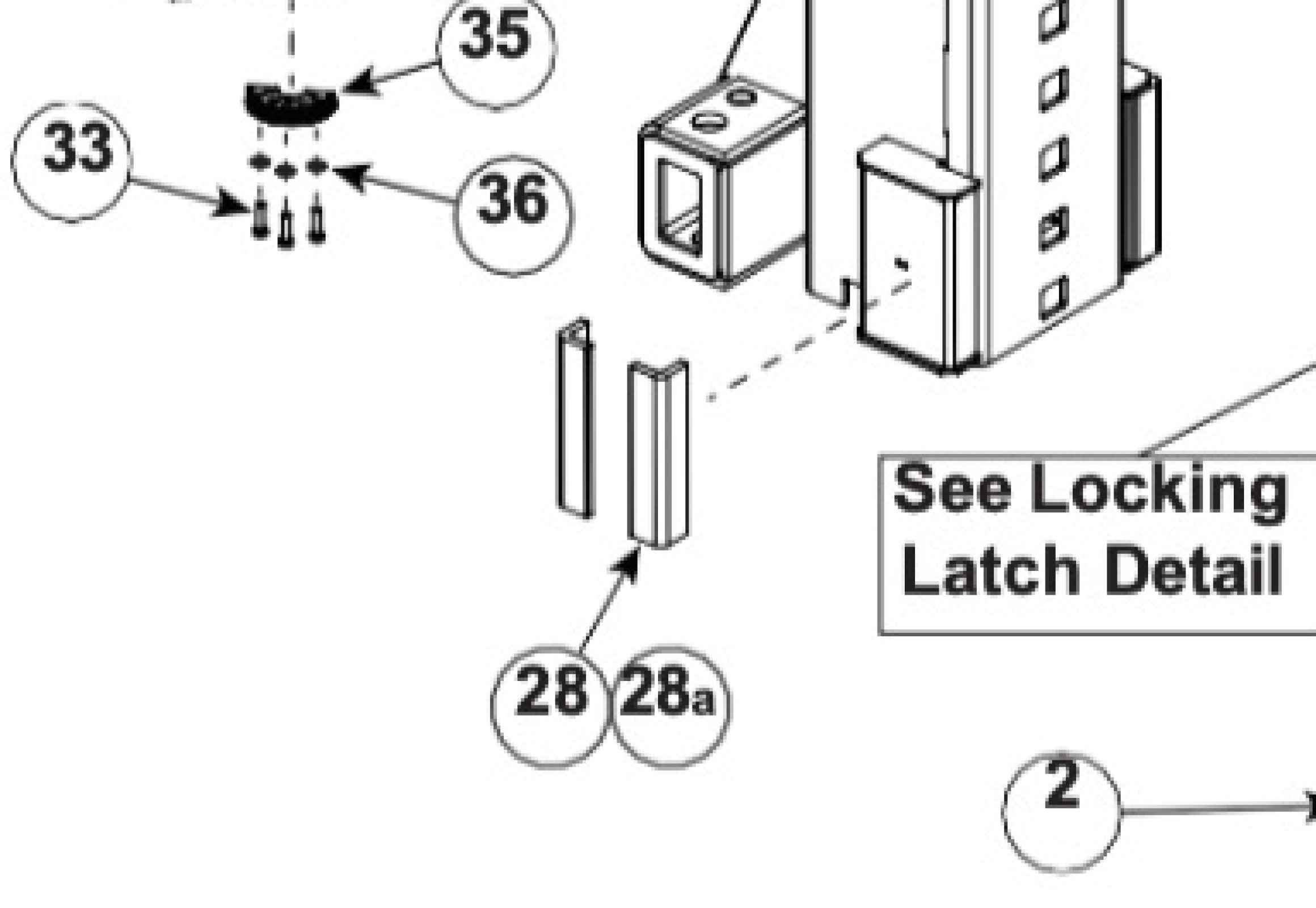 Highlighted location of this part in an interactive parts breakdown