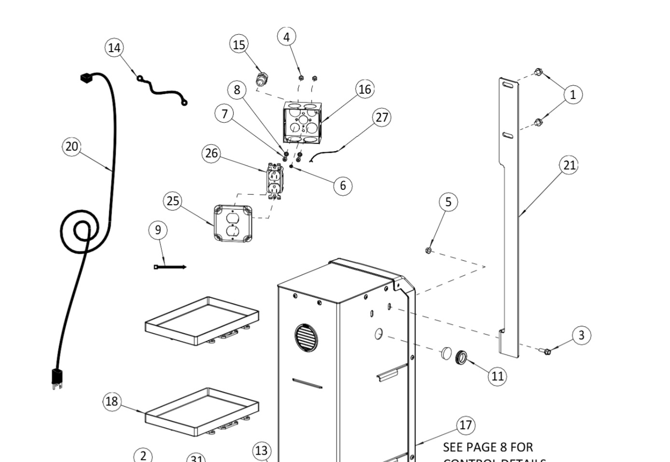 Highlighted location of this part in an interactive parts breakdown