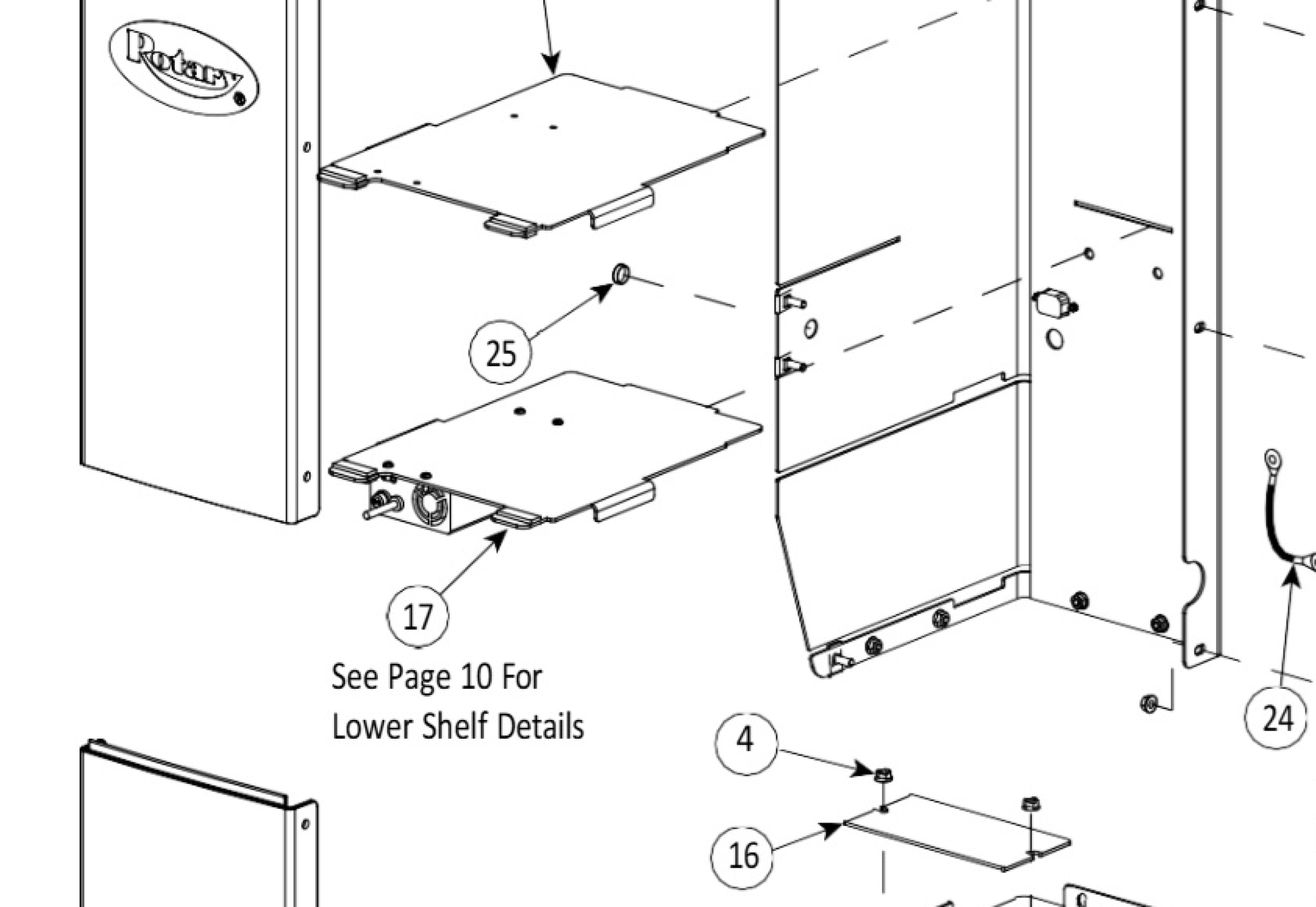 Highlighted location of this part in an interactive parts breakdown
