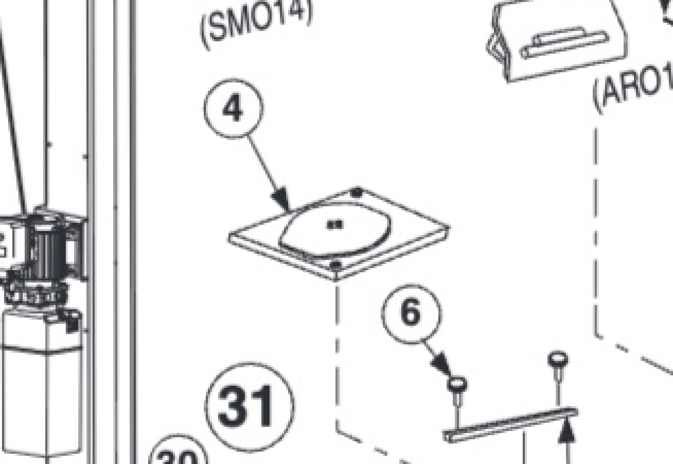 Highlighted location of this part in an interactive parts breakdown