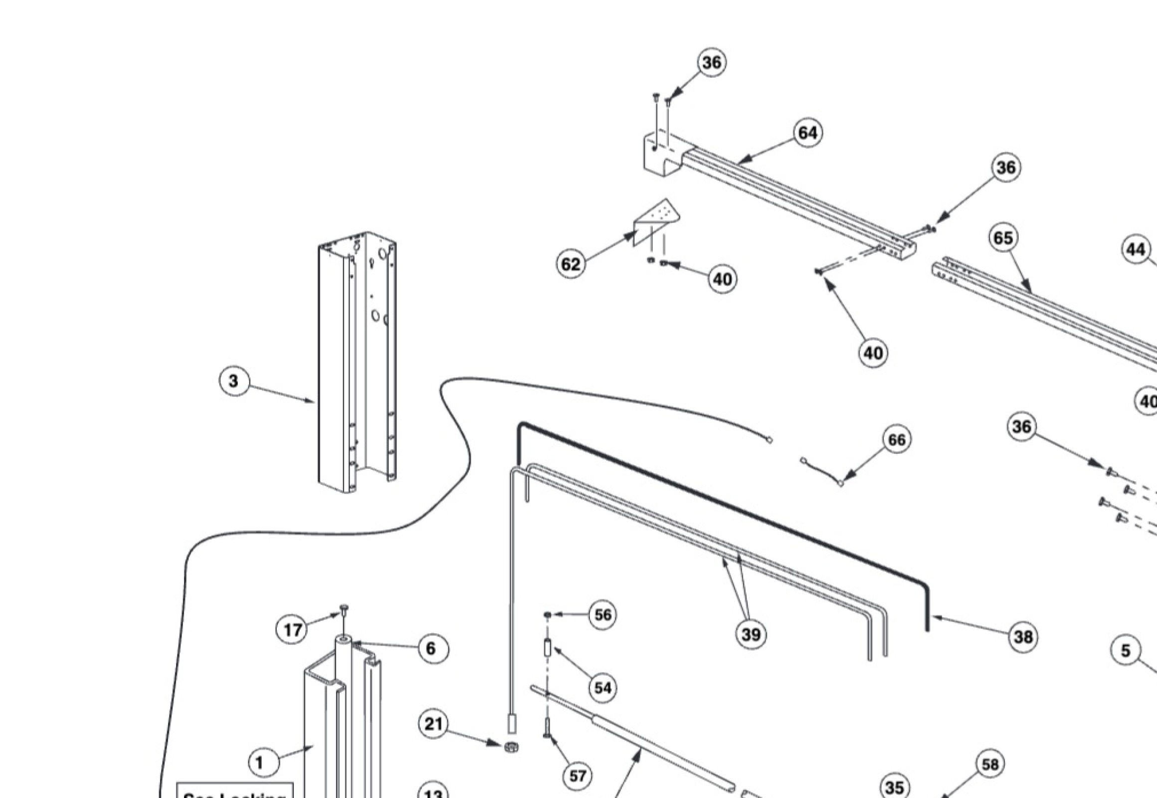 Highlighted location of this part in an interactive parts breakdown