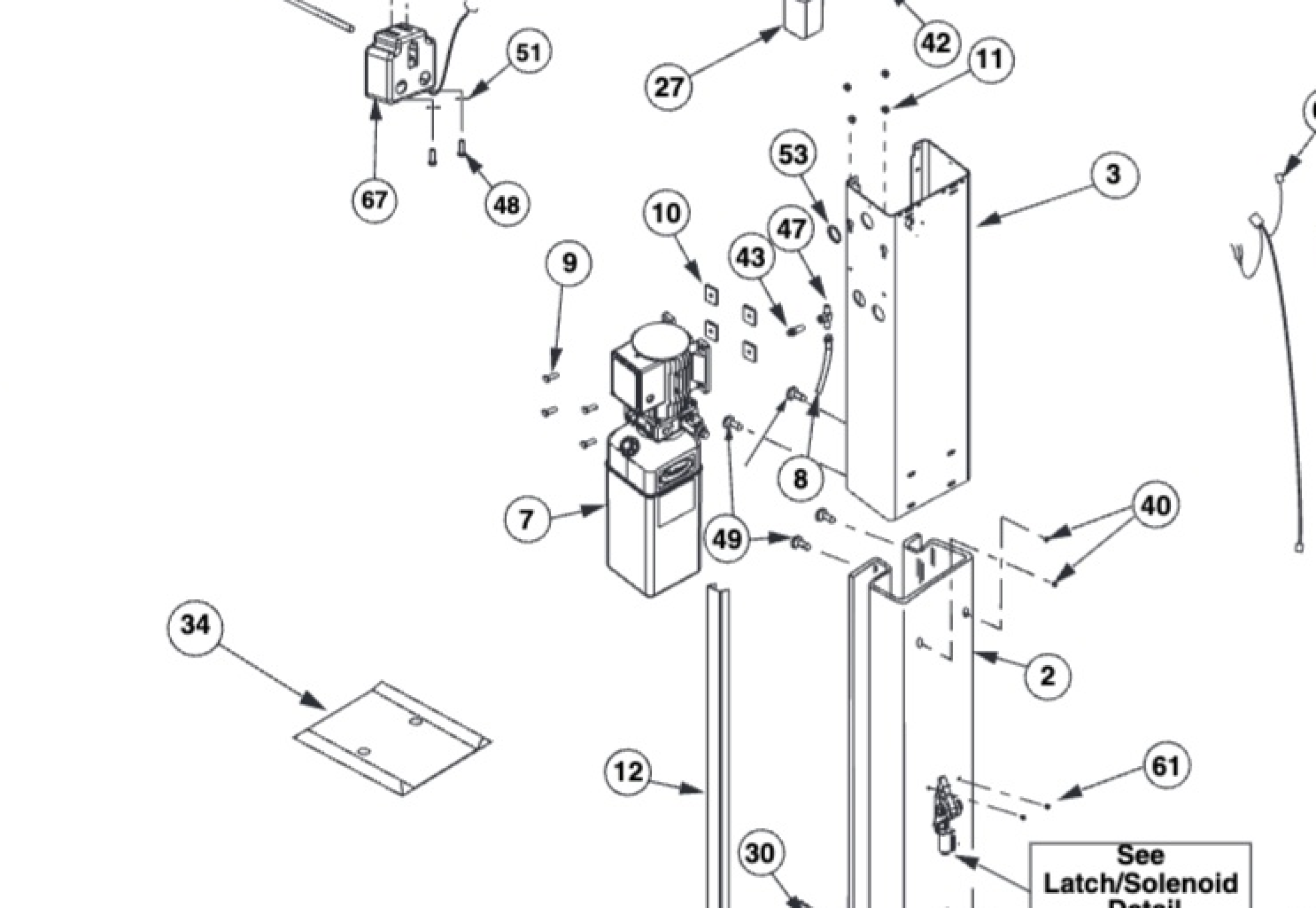 Highlighted location of this part in an interactive parts breakdown