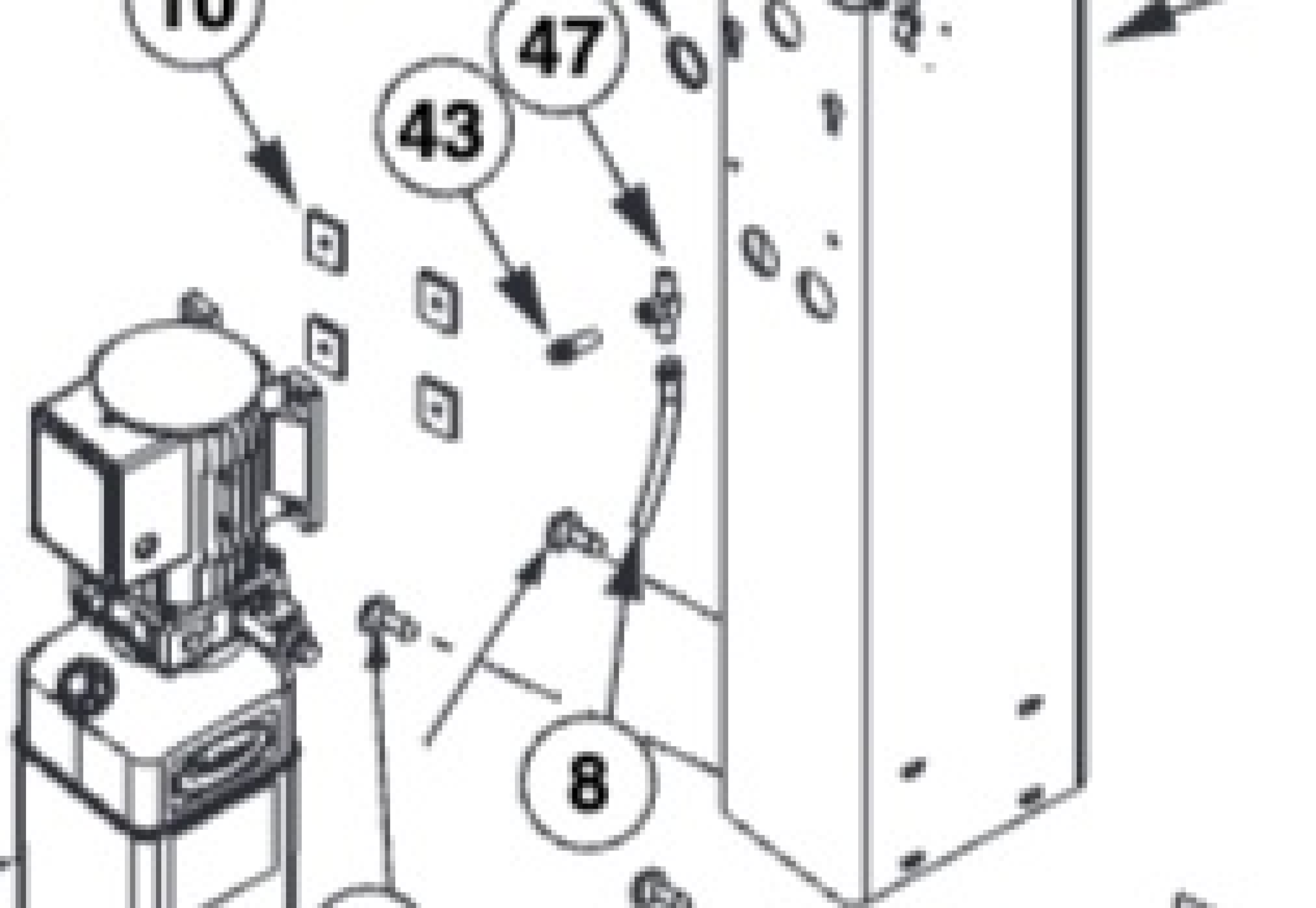 Highlighted location of this part in an interactive parts breakdown