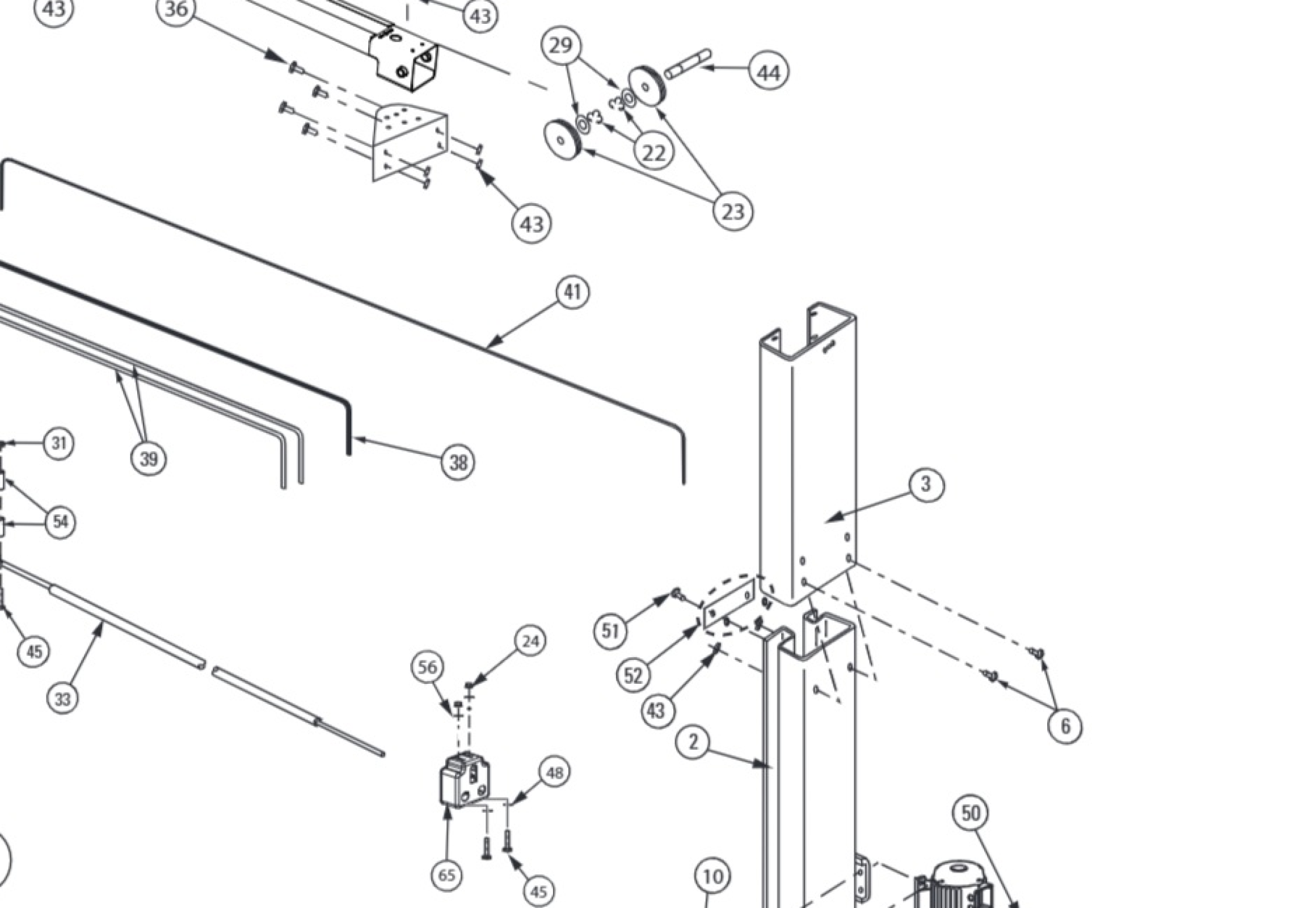 Highlighted location of this part in an interactive parts breakdown