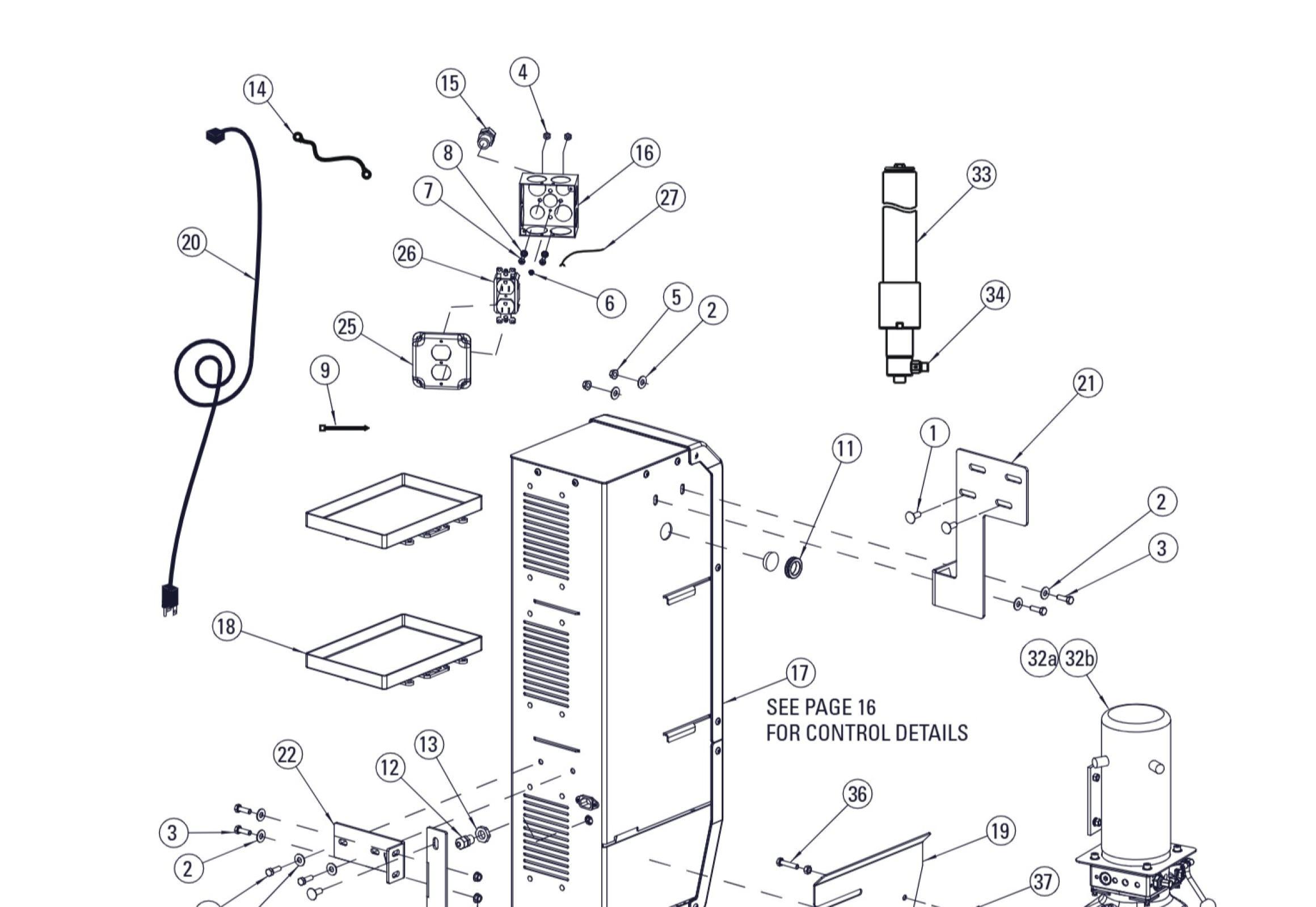 Highlighted location of this part in an interactive parts breakdown