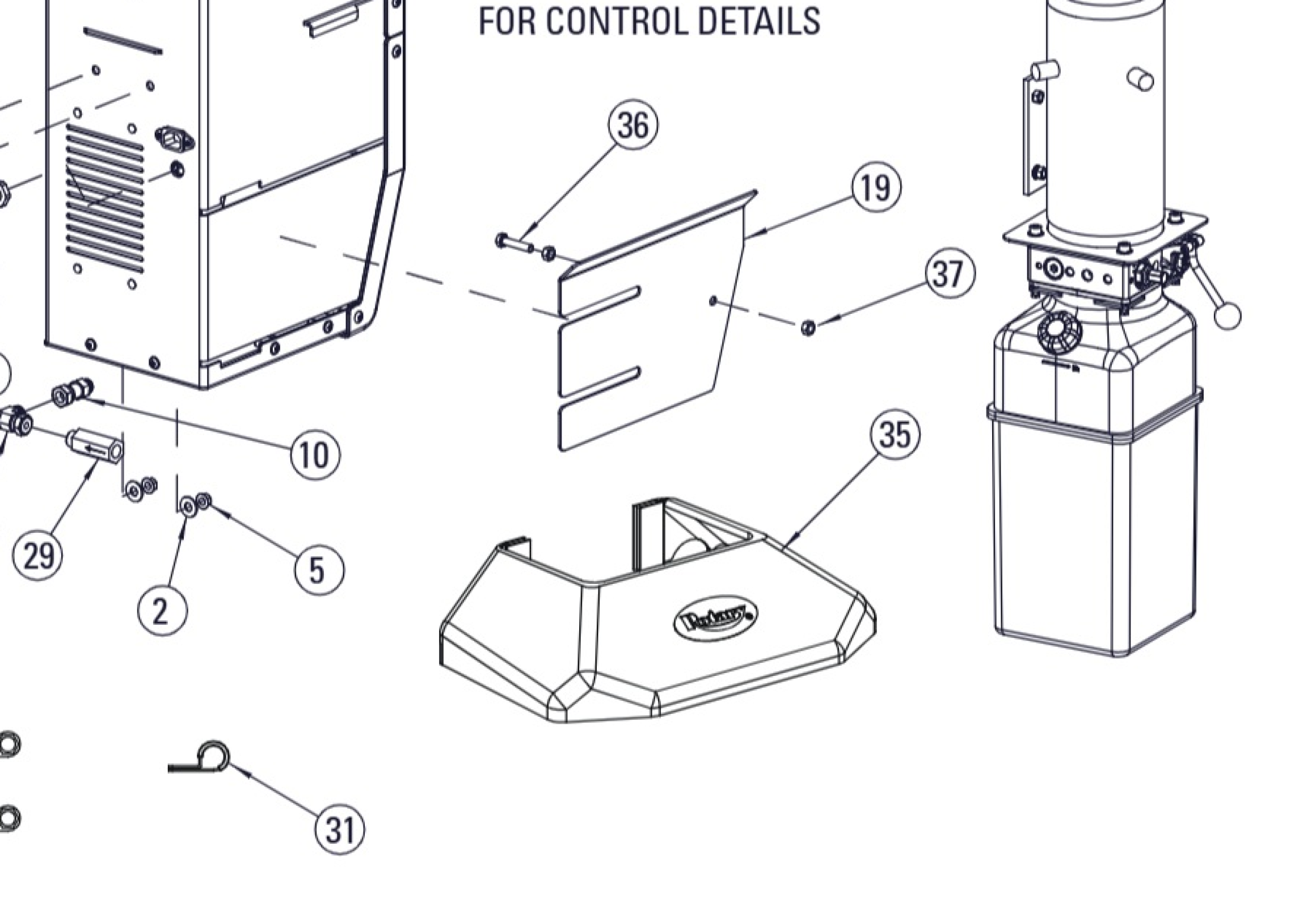 Highlighted location of this part in an interactive parts breakdown