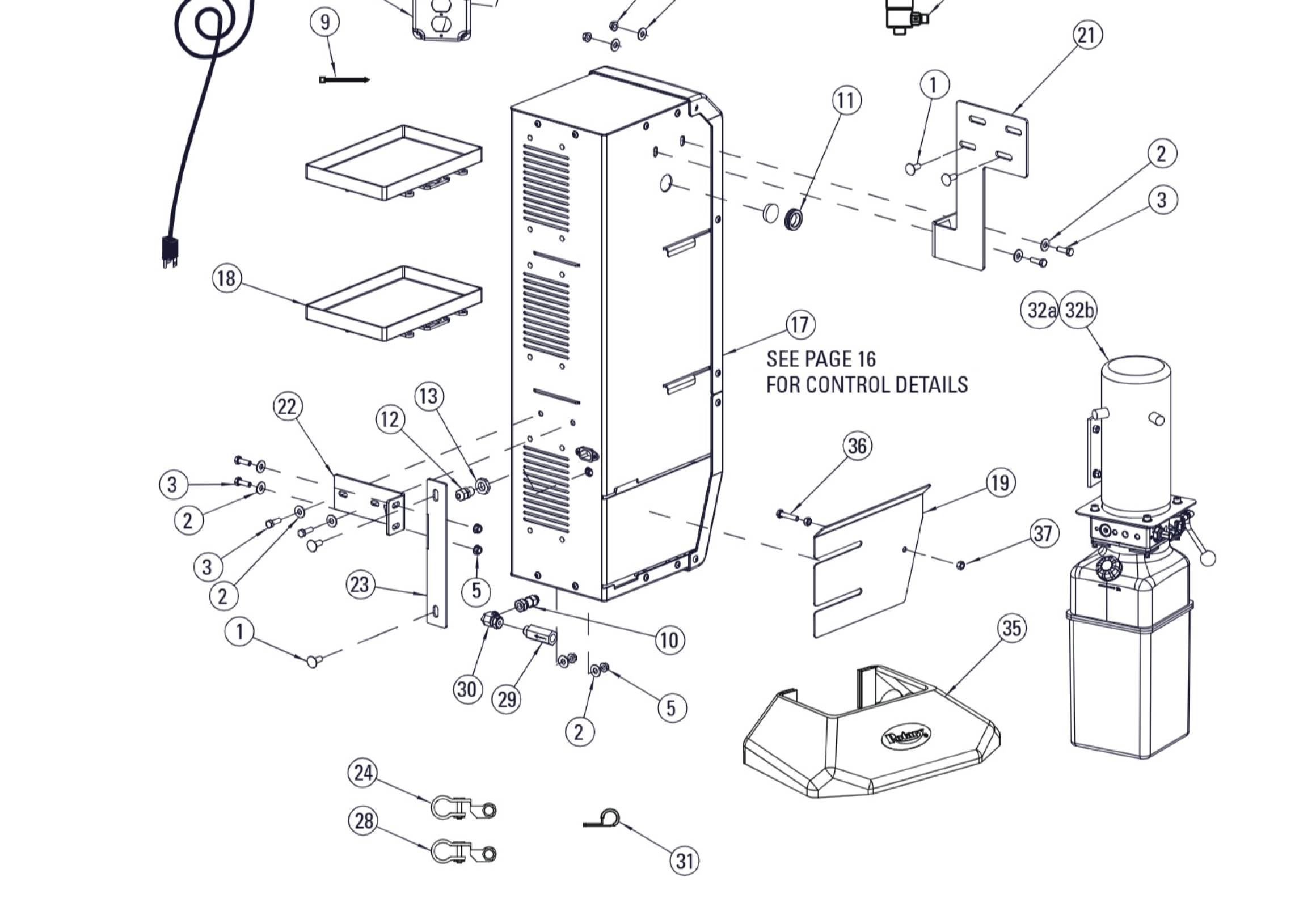 Highlighted location of this part in an interactive parts breakdown
