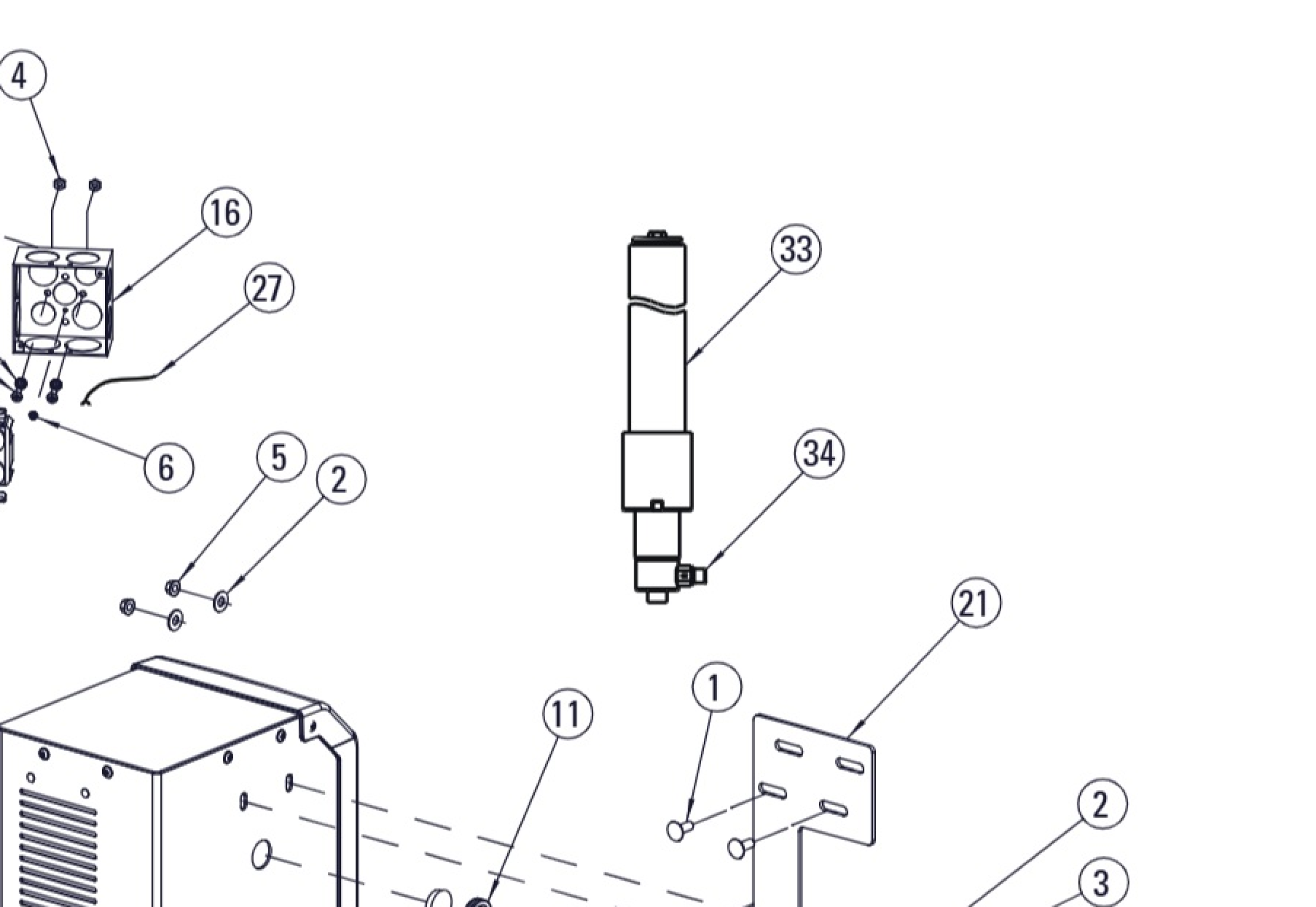 Highlighted location of this part in an interactive parts breakdown