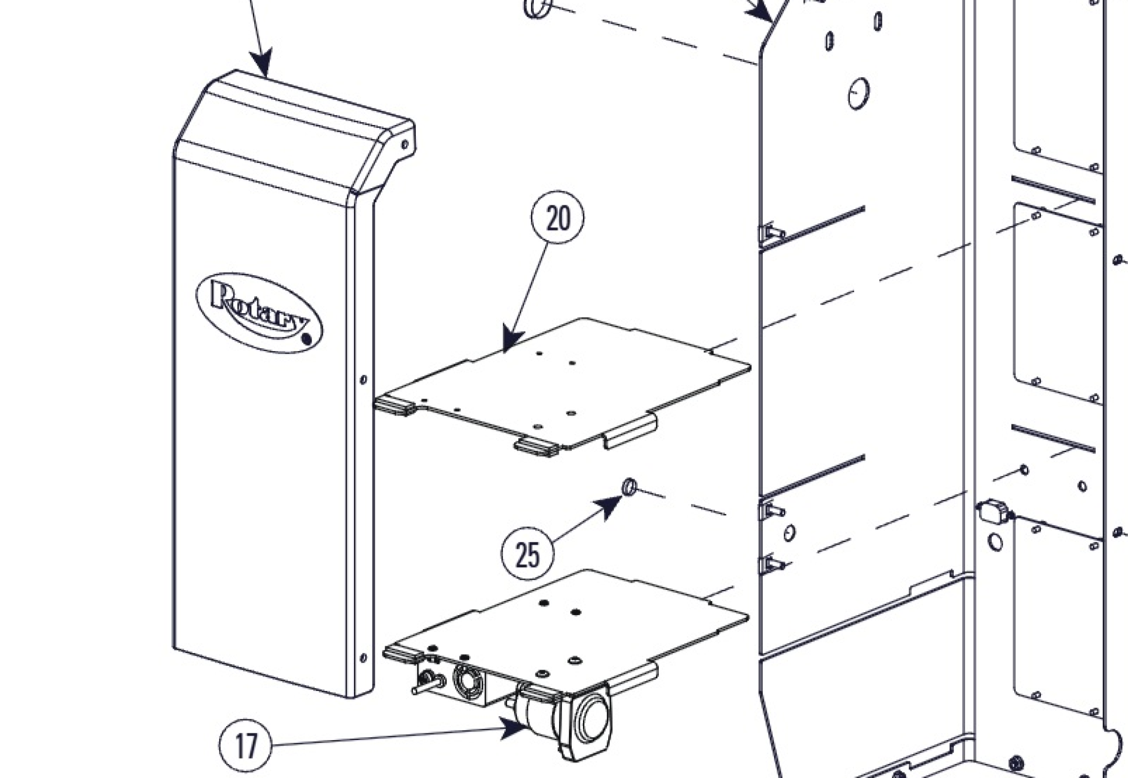 Highlighted location of this part in an interactive parts breakdown