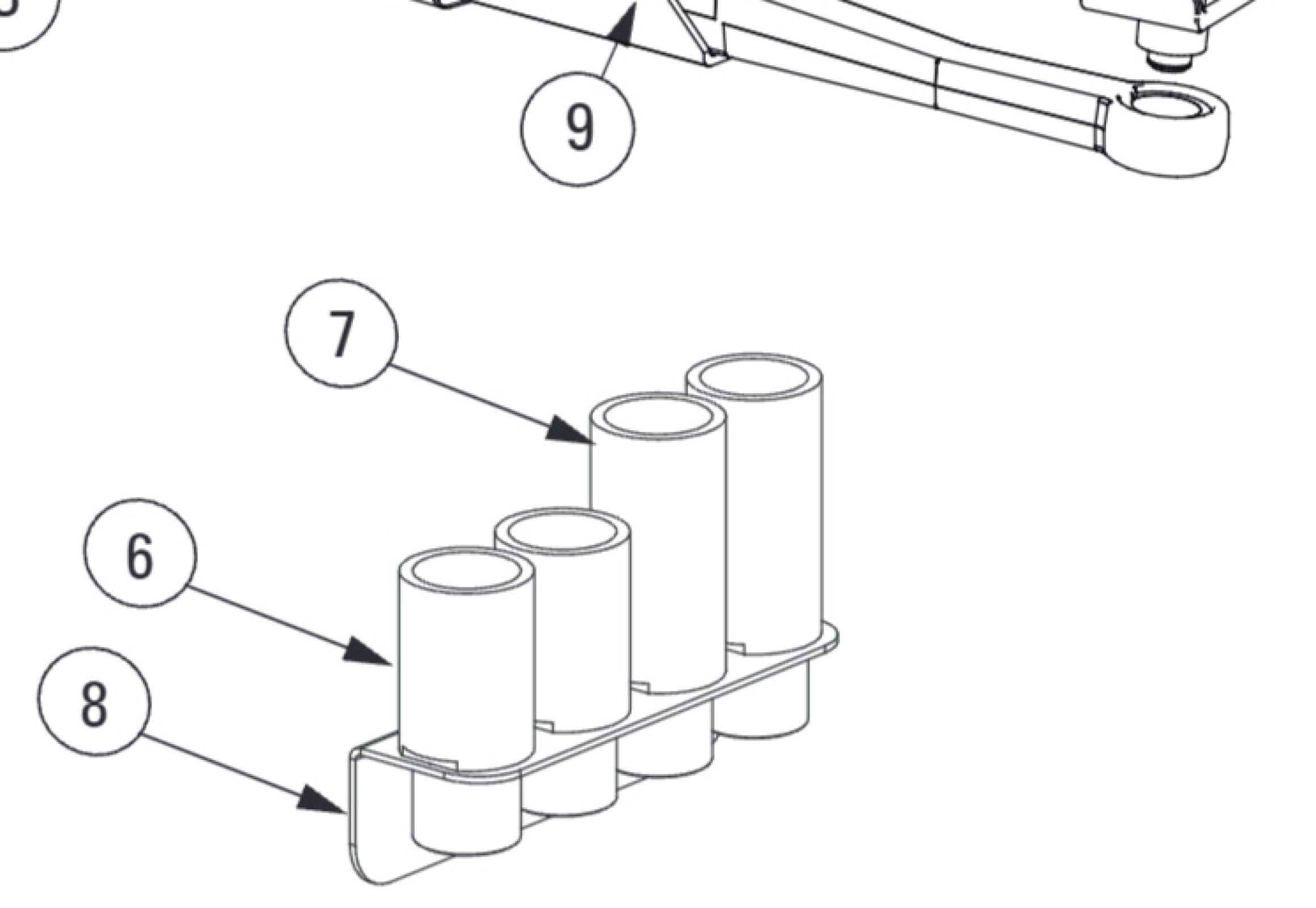 Highlighted location of this part in an interactive parts breakdown