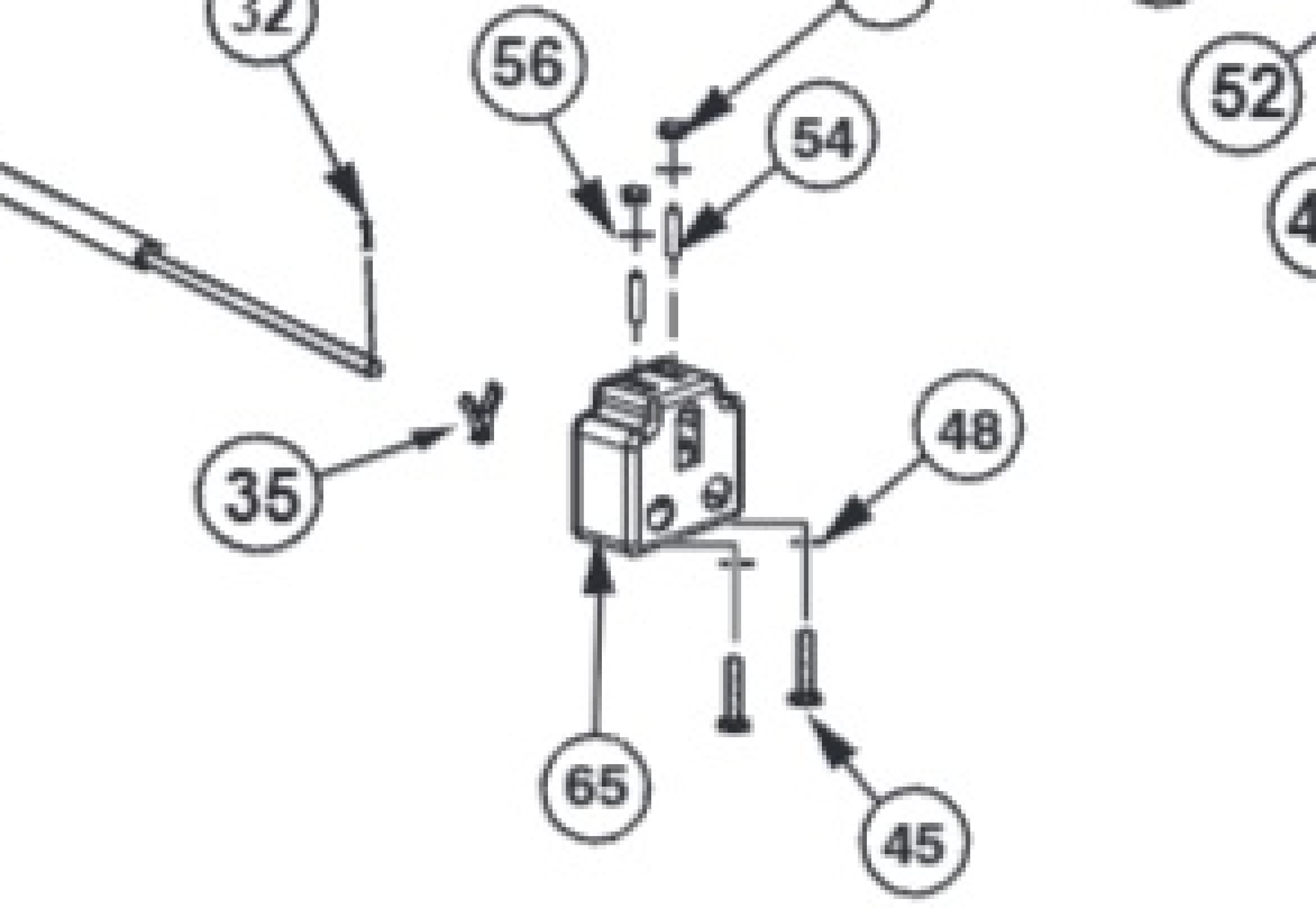 Highlighted location of this part in an interactive parts breakdown