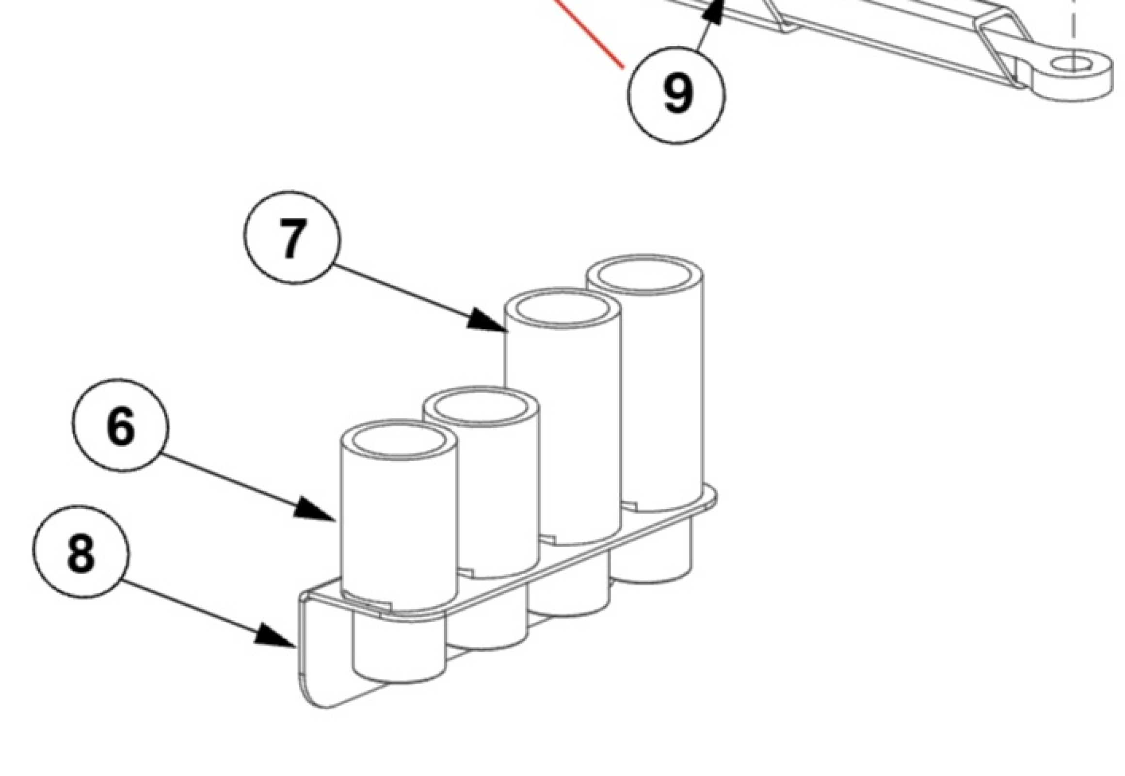 Highlighted location of this part in an interactive parts breakdown