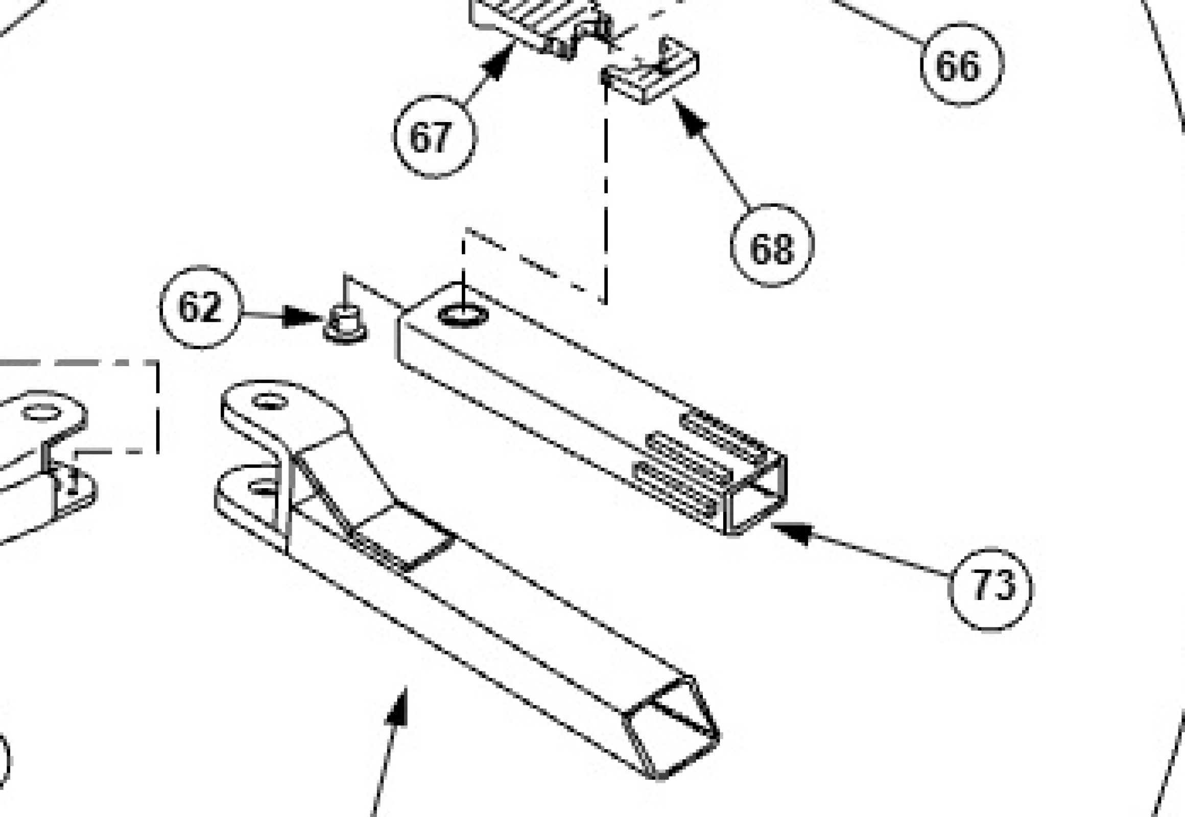 Highlighted location of this part in an interactive parts breakdown