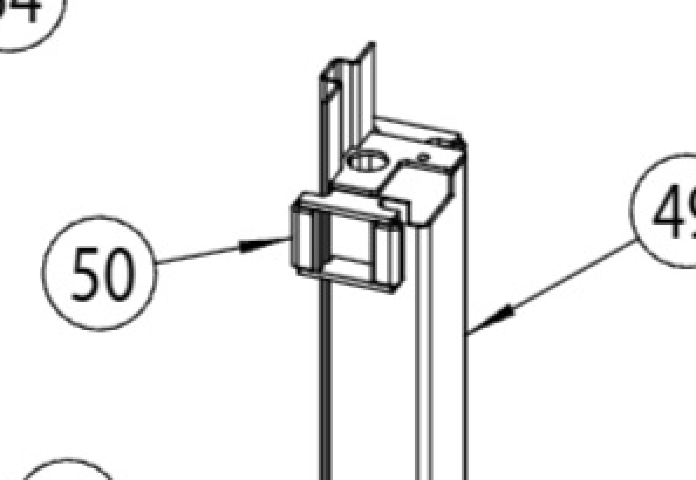 Highlighted location of this part in an interactive parts breakdown