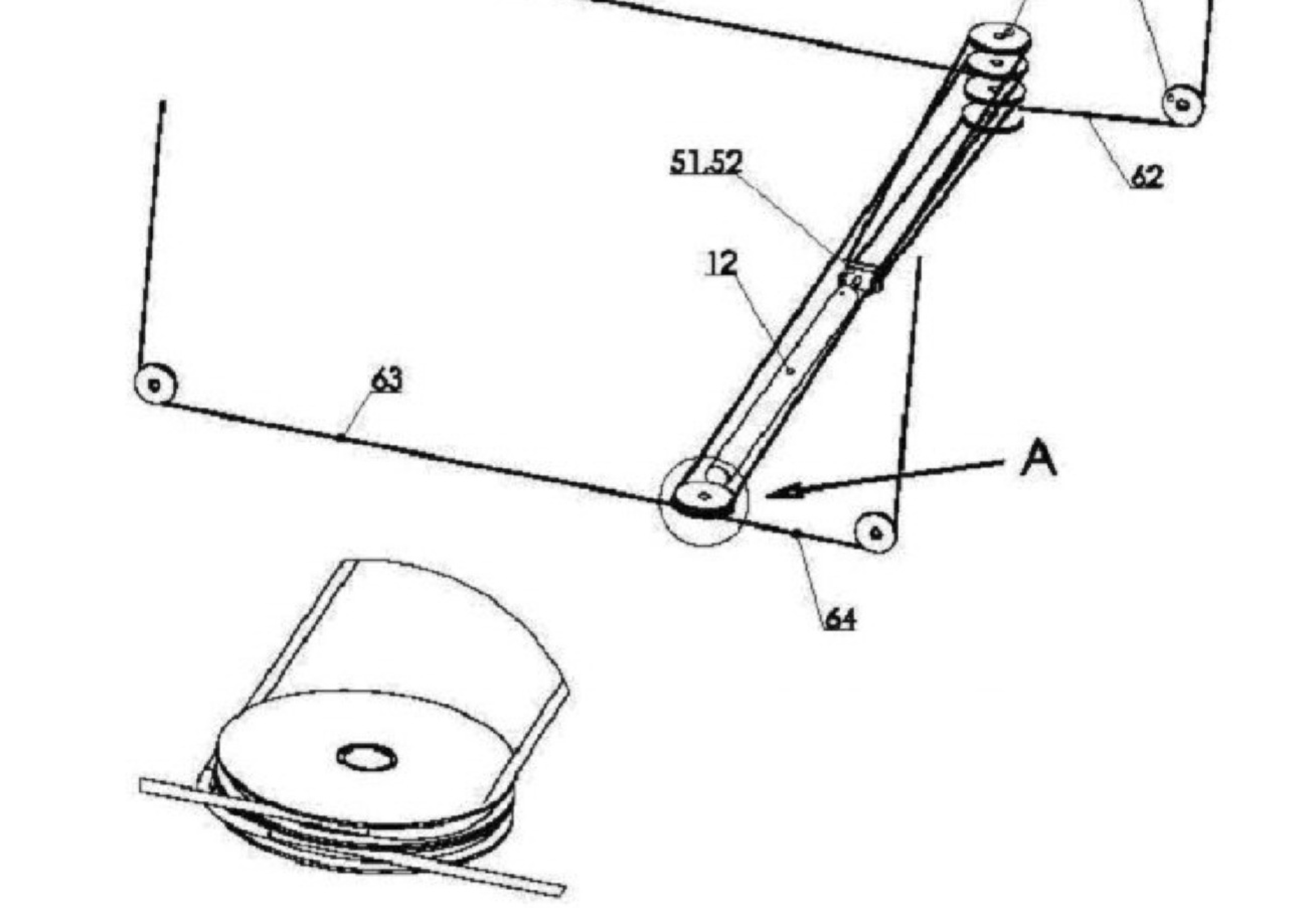Highlighted location of this part in an interactive parts breakdown