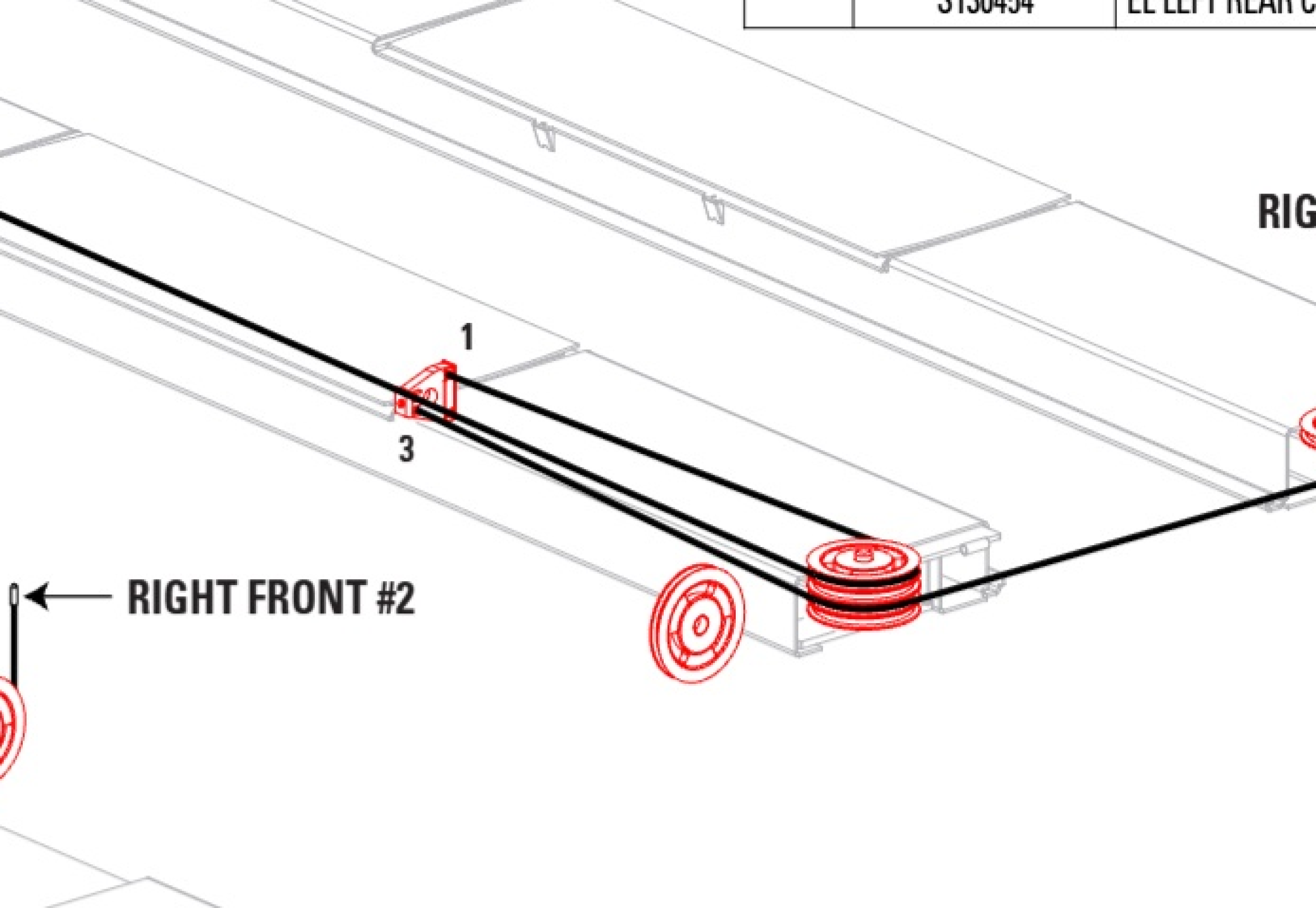 Highlighted location of this part in an interactive parts breakdown