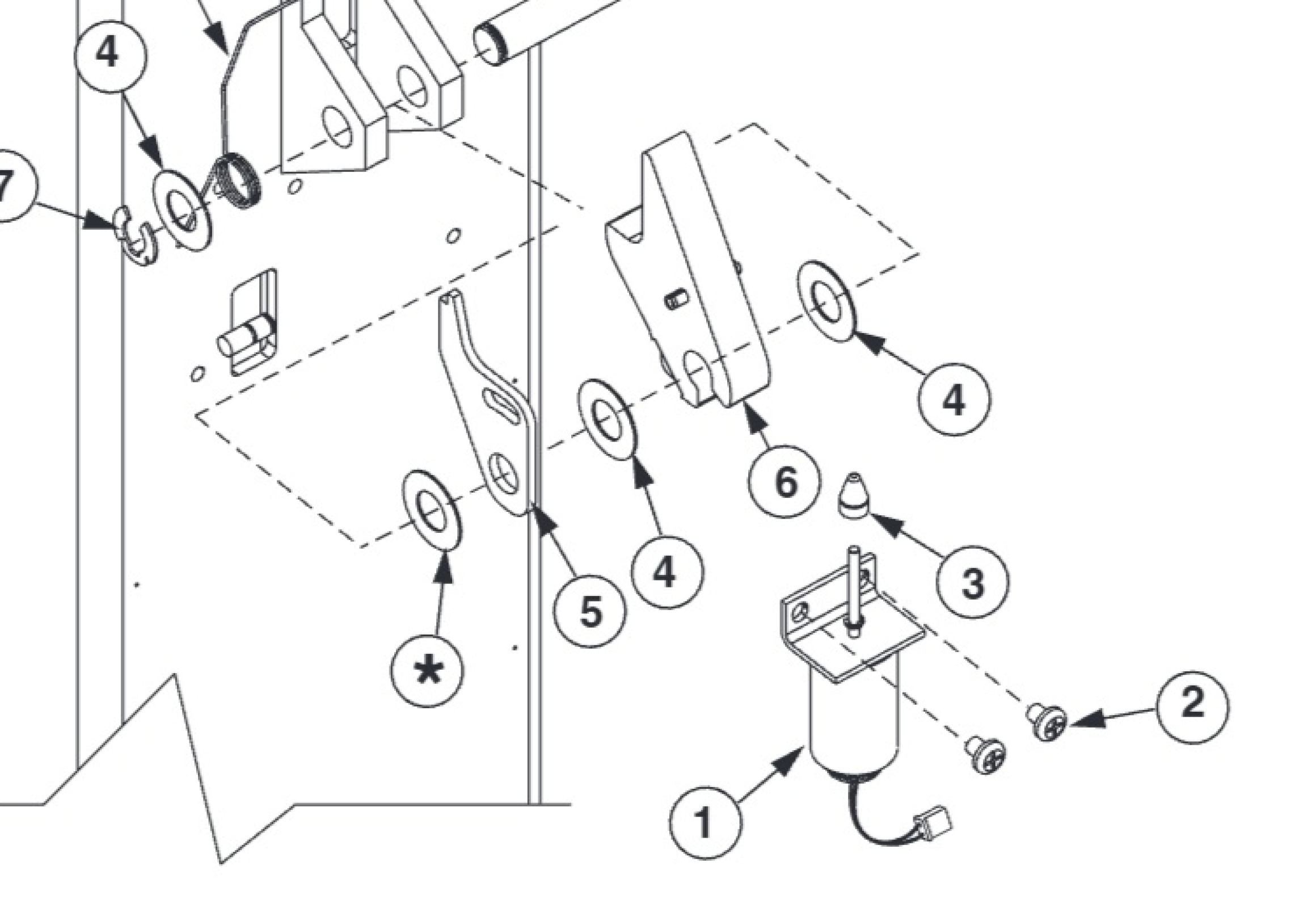 Highlighted location of this part in an interactive parts breakdown