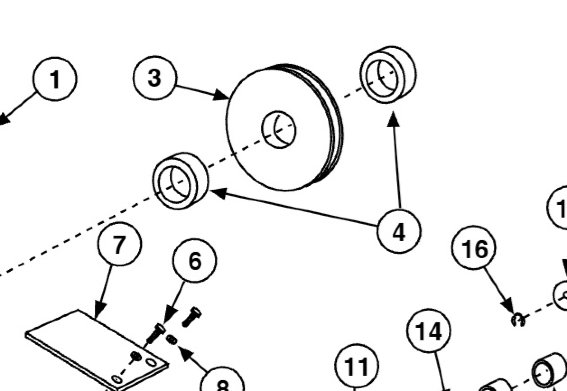 Highlighted location of this part in an interactive parts breakdown