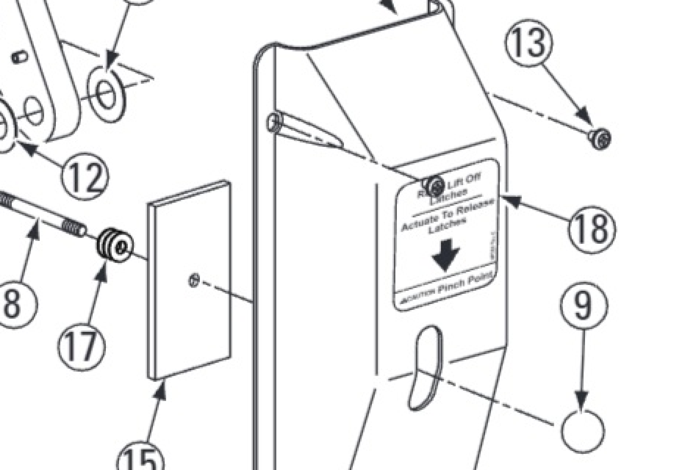 Highlighted location of this part in an interactive parts breakdown